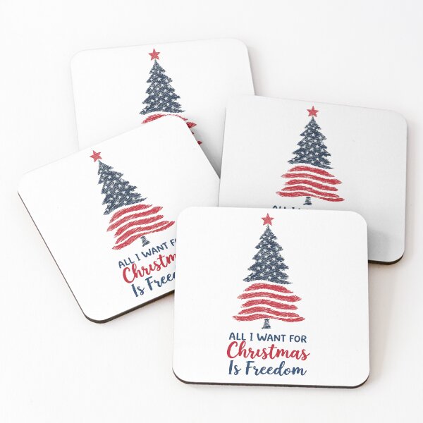Item preview, Usa Christmas Tree All I want For Christmas Is Freedom designed and sold by Gkinoki.