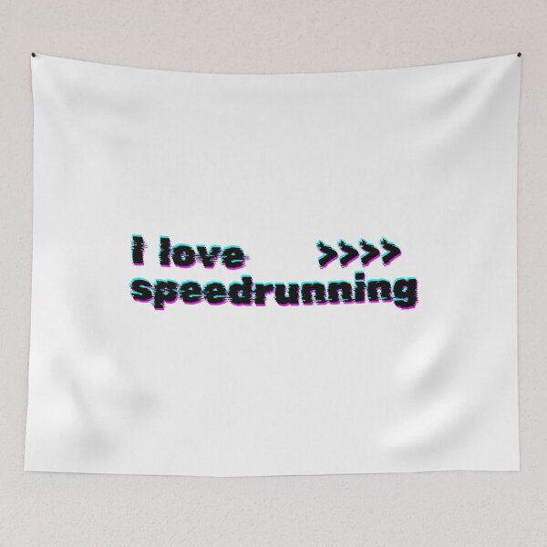 Item preview, Glitch Arrows Speedrunning Aesthetic Text Design designed and sold by PHRASEandSTYLE.