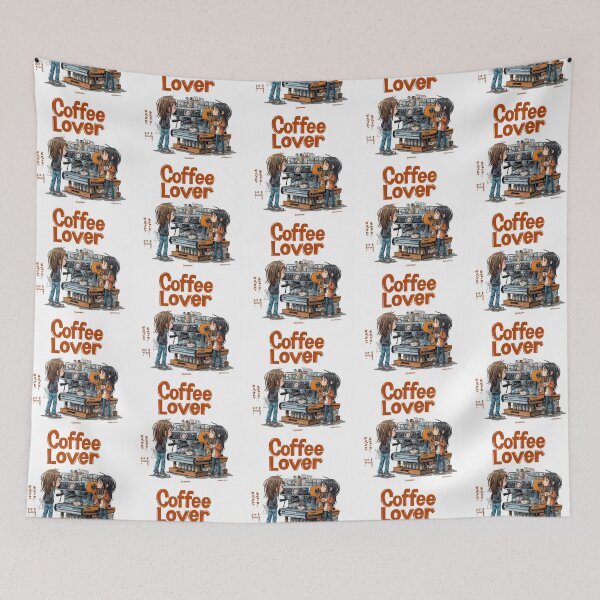 Item preview, Cute Coffee Lover Barista Machine – Adorable Coffee Shop Cartoon Art designed and sold by Grafititee.