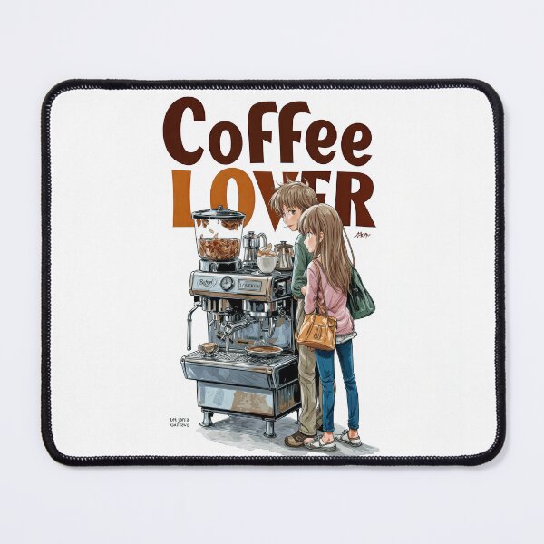 Item preview, Cute Coffee Lover Barista Machine – Adorable Coffee Shop Cartoon Art designed and sold by Grafititee.