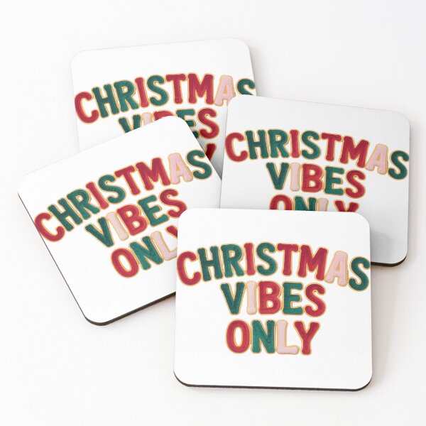 Item preview, Christmas Vibes Only – Chenille Varsity Patch Christmas Lettering designed and sold by CoastalEmp.