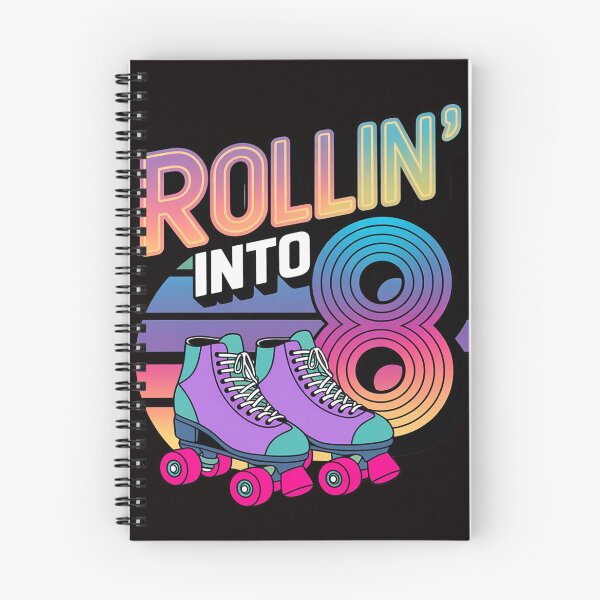 Item preview, Rollin' into 8 Roller Skating Rink 8th Birthday Party Girls designed and sold by MelSurf.