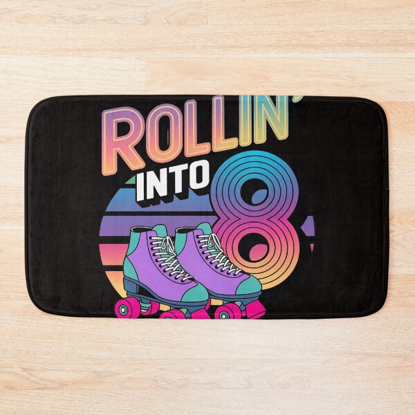 Item preview, Rollin' into 8 Roller Skating Rink 8th Birthday Party Girls designed and sold by MelSurf.