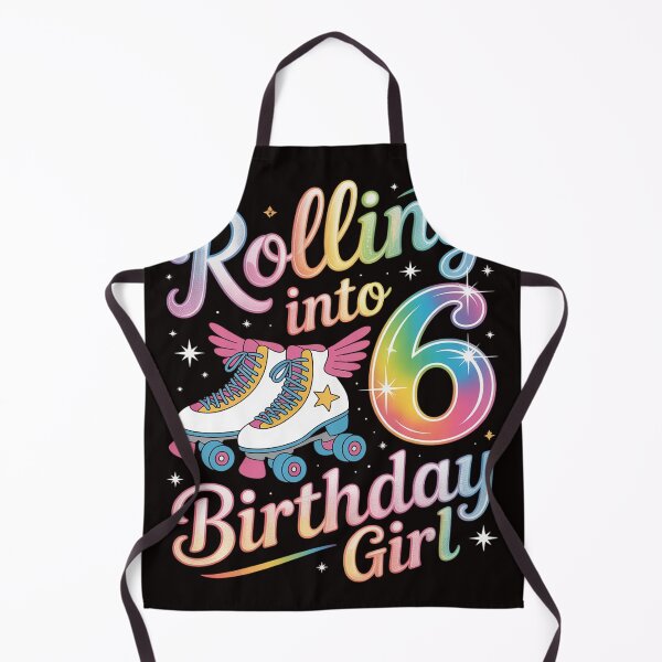 Item preview, Rollin' into 6 Roller Skating Rink 6th Birthday Party Girls designed and sold by MelSurf.