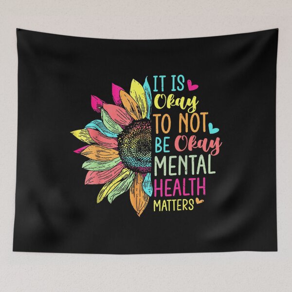 Item preview, It’s Okay To Not Be Okay Sunflower Mental Health Awareness Shirt designed and sold by Marga1994.