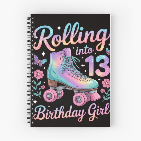 Item preview, Rollin' Into 13 Roller Skating Rink Thirteen Bday Girl Party designed and sold by MelSurf.