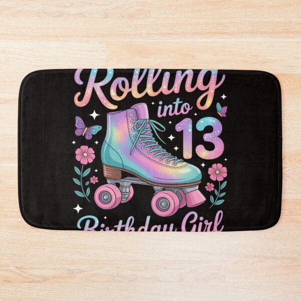 Item preview, Rollin' Into 13 Roller Skating Rink Thirteen Bday Girl Party designed and sold by MelSurf.