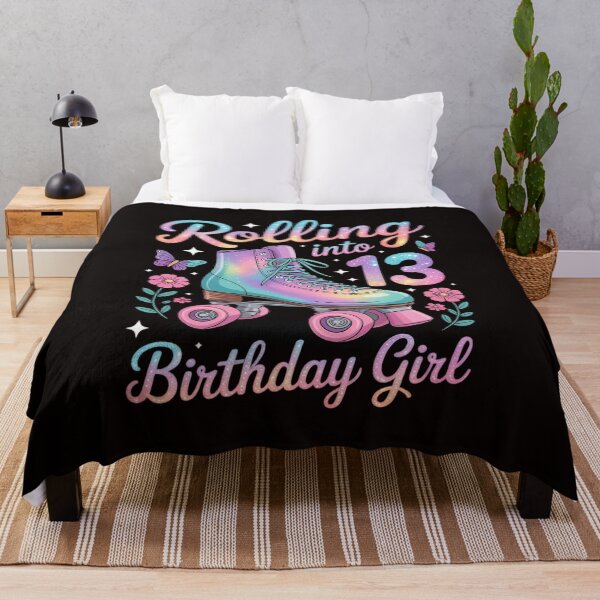 Item preview, Rollin' Into 13 Roller Skating Rink Thirteen Bday Girl Party designed and sold by MelSurf.