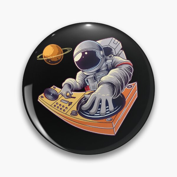 Item preview, Astronaut DJ Spinning Cosmic Beats designed and sold by Vibepop.store.