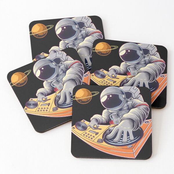 Item preview, Astronaut DJ Spinning Cosmic Beats designed and sold by Vibepop.store.