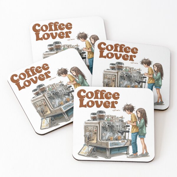 Item preview, Cute Coffee Lover Barista Machine – Adorable Coffee Shop Cartoon Art designed and sold by Grafititee.