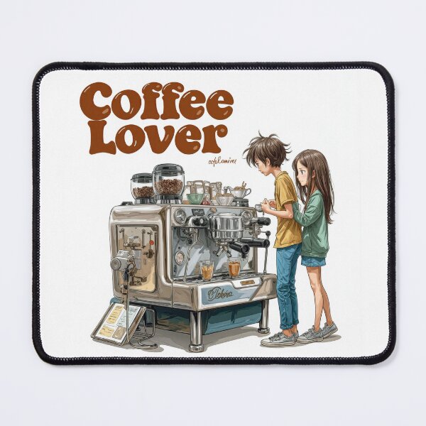 Item preview, Cute Coffee Lover Barista Machine – Adorable Coffee Shop Cartoon Art designed and sold by Grafititee.