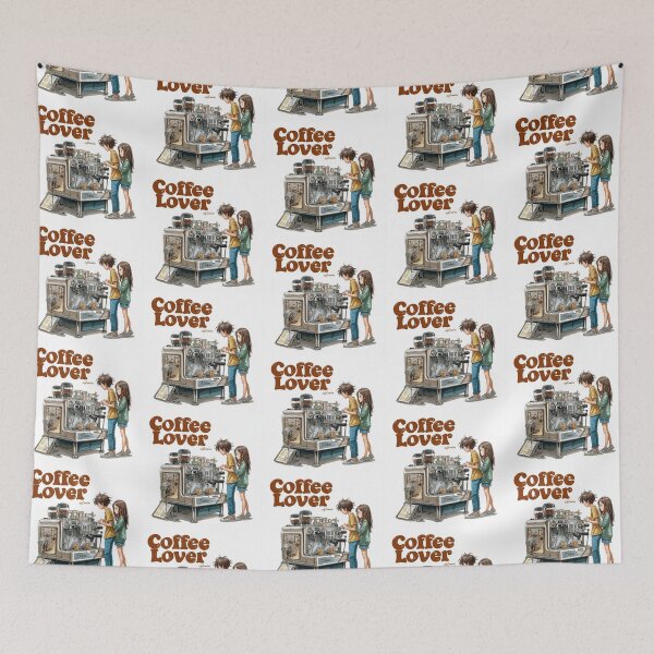 Item preview, Cute Coffee Lover Barista Machine – Adorable Coffee Shop Cartoon Art designed and sold by Grafititee.
