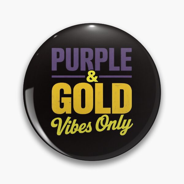 Item preview, Purple And Gold Vibes Only Game Day For High School Football designed and sold by MelSurf.