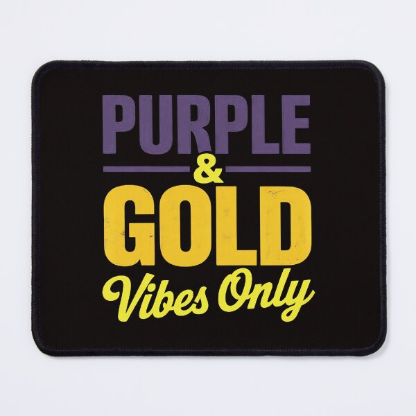 Item preview, Purple And Gold Vibes Only Game Day For High School Football designed and sold by MelSurf.