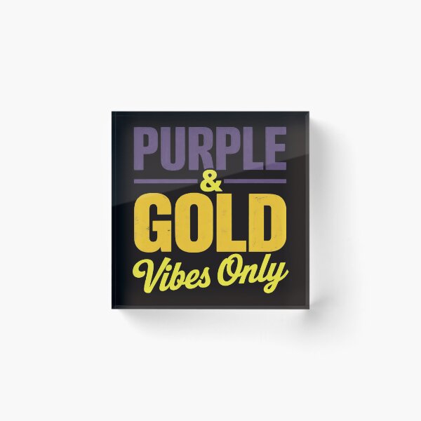 Item preview, Purple And Gold Vibes Only Game Day For High School Football designed and sold by MelSurf.