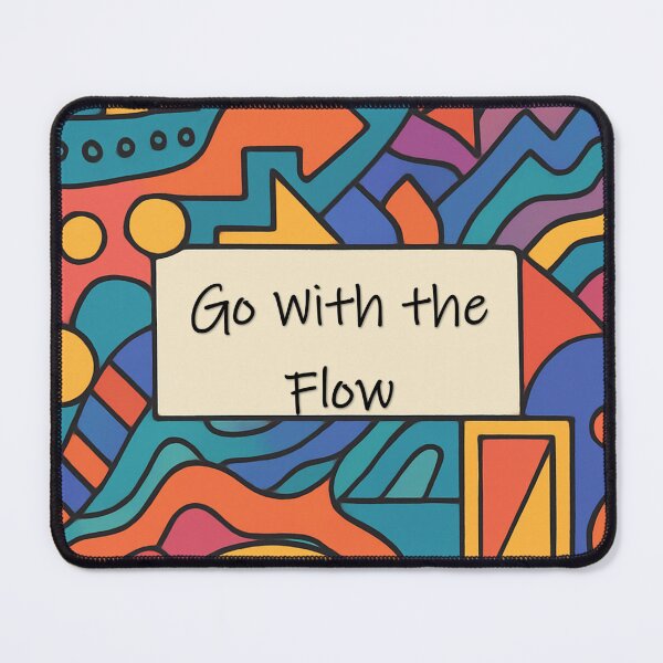 Item preview, Go With the Flow – Retro 70s Abstract Organic Design designed and sold by AlondraStudio.