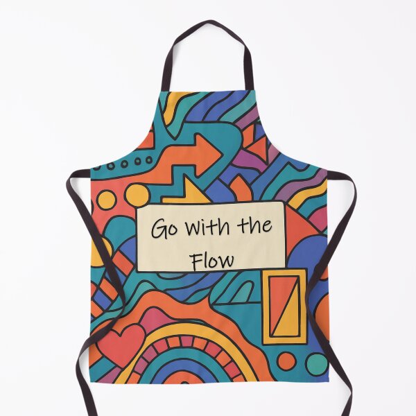 Item preview, Go With the Flow – Retro 70s Abstract Organic Design designed and sold by AlondraStudio.