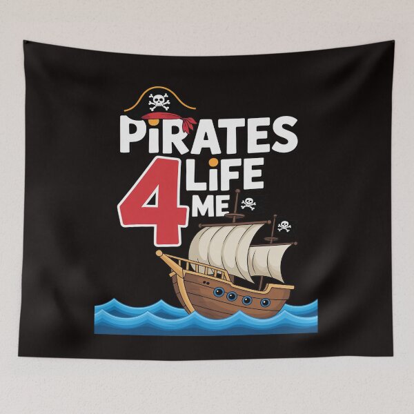 Item preview, Pirates Life 4 Me Pirate 4th Birthday 4 Years Old designed and sold by MelSurf.