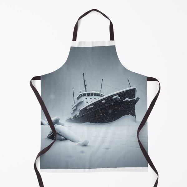 Item preview, "Snow-Buried Shipwreck Sikumars - Arctic Ghost Ship Art" designed and sold by EllDAV777.