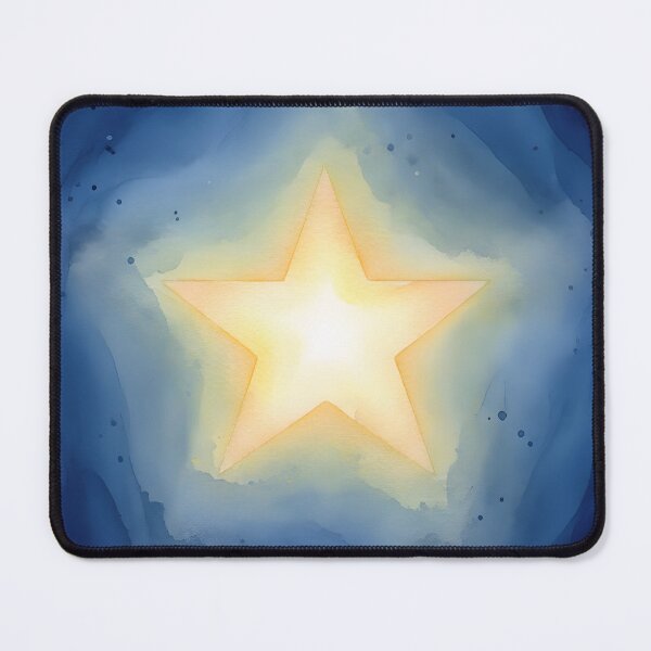 Item preview, Watercolor Shining Star in a Blue Sky designed and sold by homydesign.