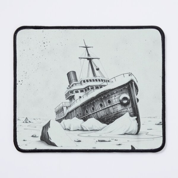 Item preview, Titanic Wreck Pencil Drawing - Iceberg Ship Dark Art designed and sold by EllDAV777.