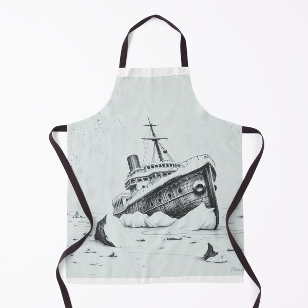 Item preview, Titanic Wreck Pencil Drawing - Iceberg Ship Dark Art designed and sold by EllDAV777.