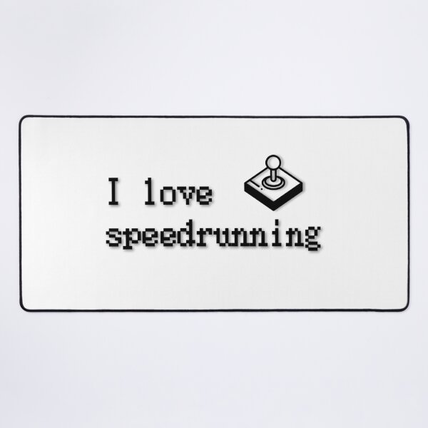 Item preview, Pixel Text I Love Speedrunning Retro Joystick Design designed and sold by PHRASEandSTYLE.