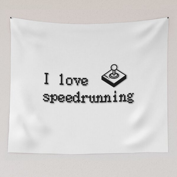 Item preview, Pixel Text I Love Speedrunning Retro Joystick Design designed and sold by PHRASEandSTYLE.
