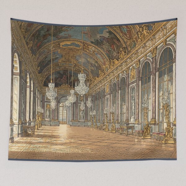 Item preview, Hall of Mirrors at Versailles Palace Japanese Woodblock Print designed and sold by Takeda-art.