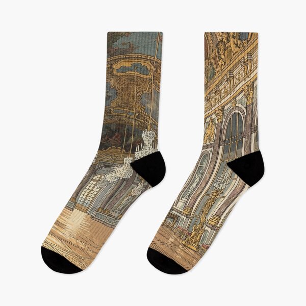 Item preview, Hall of Mirrors at Versailles Palace Japanese Woodblock Print designed and sold by Takeda-art.