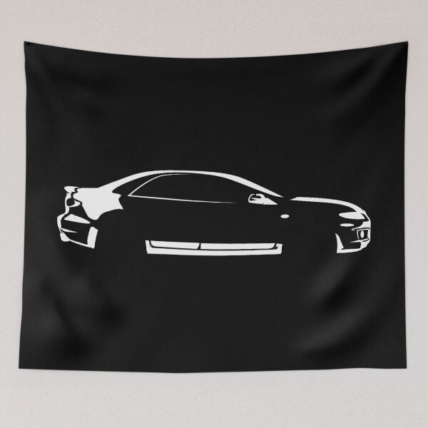 Item preview, 6 MPS (2006 GG) - AWD Turbo Minimalist Car Silhouette (White) designed and sold by FearnCreative.