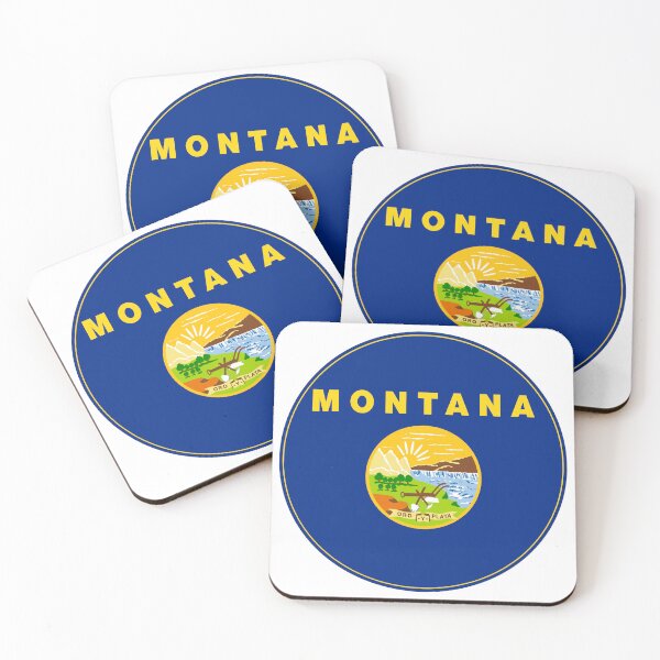 Item preview, Montana Circle Flag, Montana Flag Icon designed and sold by NTGUILTY.