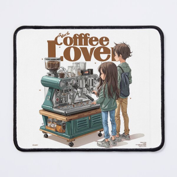 Item preview, Cute Coffee Lover Barista Machine – Adorable Coffee Shop Cartoon Art designed and sold by Grafititee.
