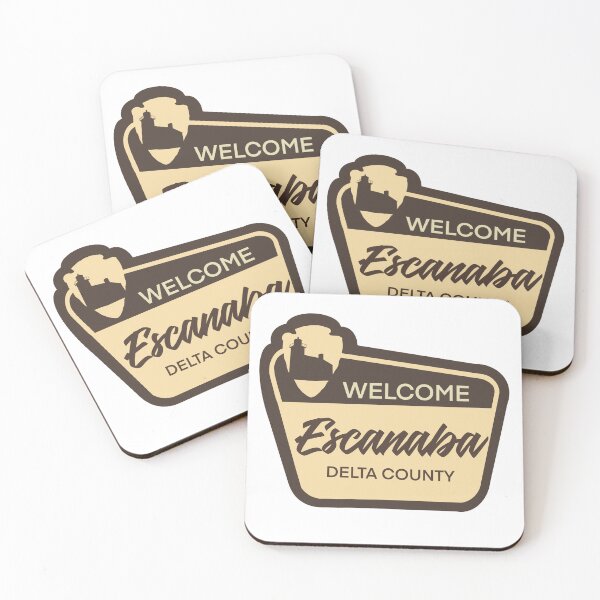 Item preview, Escanaba welcome sign designed and sold by brookenich05.