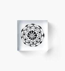 Pen Ink Series: Mandala 3 Acrylic Block