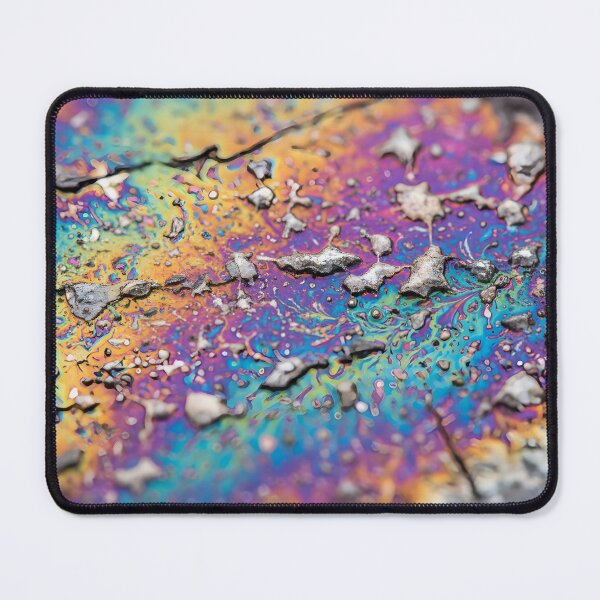 Item preview, Close-Up of Iridescent Oil on Cracked Asphalt designed and sold by homydesign.