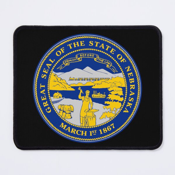 Item preview, Nebraska Circle Flag, Nebraska Flag Icon designed and sold by NTGUILTY.