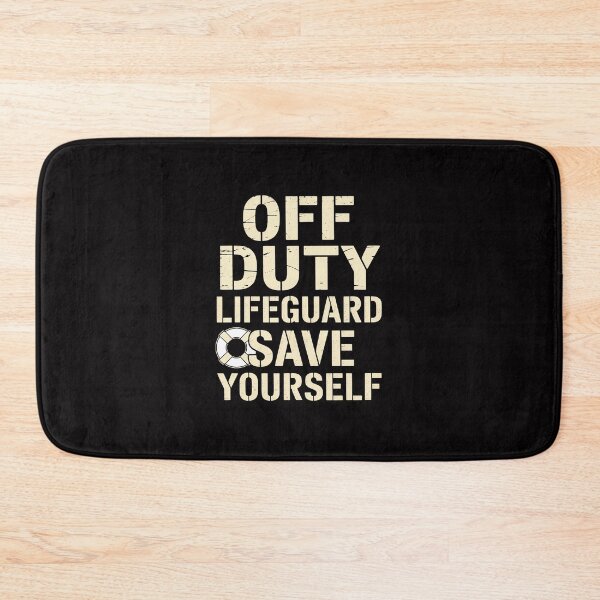 Item preview, OFF DUTY SAVE YOURSELF Lifeguard Swimming Pool Beach designed and sold by Viepenny.
