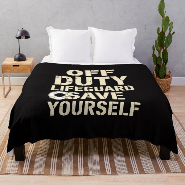 Item preview, OFF DUTY SAVE YOURSELF Lifeguard Swimming Pool Beach designed and sold by Viepenny.