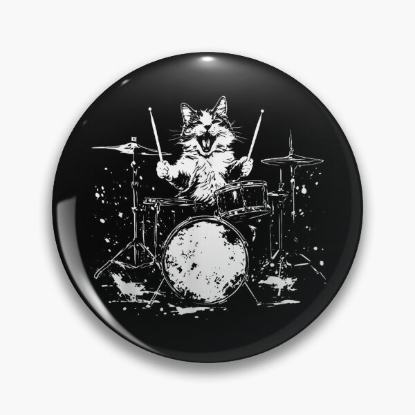 Item preview, Funny Cat Drummer Drumming Music Lover designed and sold by Pronce987.