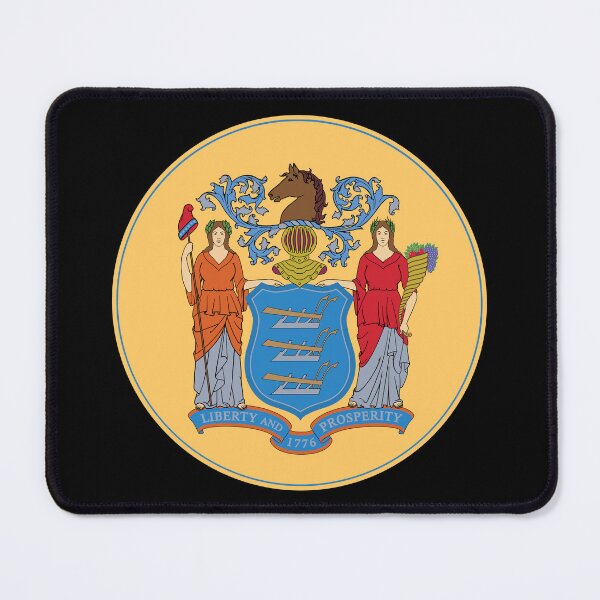 Item preview, New Jersey Circle Flag, New Jersey Flag Icon designed and sold by NTGUILTY.