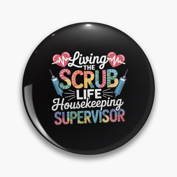 Item preview, Living The Scrub Life Tie Dye Hippie Housekeeping Supervisor designed and sold by Viepenny.