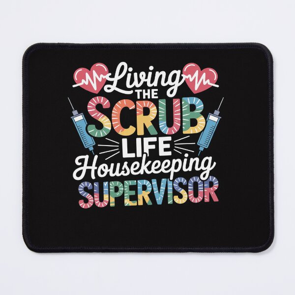 Item preview, Living The Scrub Life Tie Dye Hippie Housekeeping Supervisor designed and sold by Viepenny.