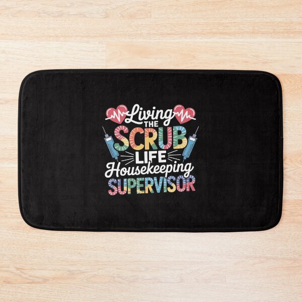 Item preview, Living The Scrub Life Tie Dye Hippie Housekeeping Supervisor designed and sold by Viepenny.