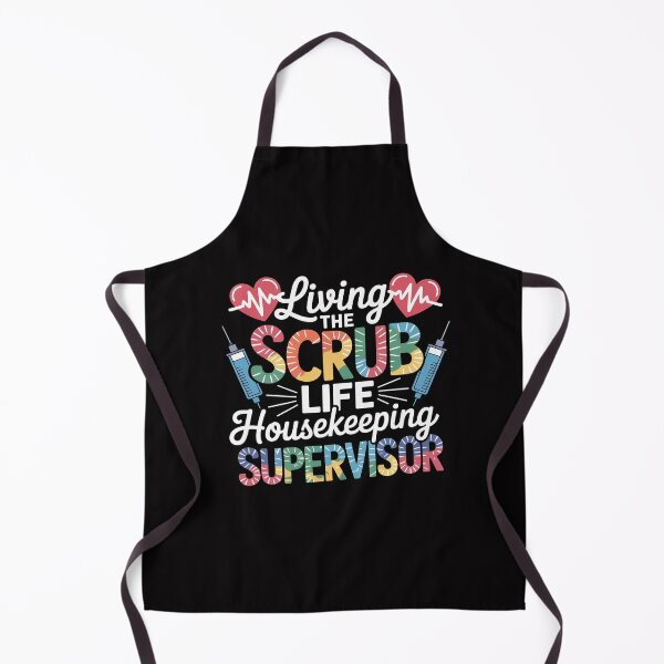 Item preview, Living The Scrub Life Tie Dye Hippie Housekeeping Supervisor designed and sold by Viepenny.