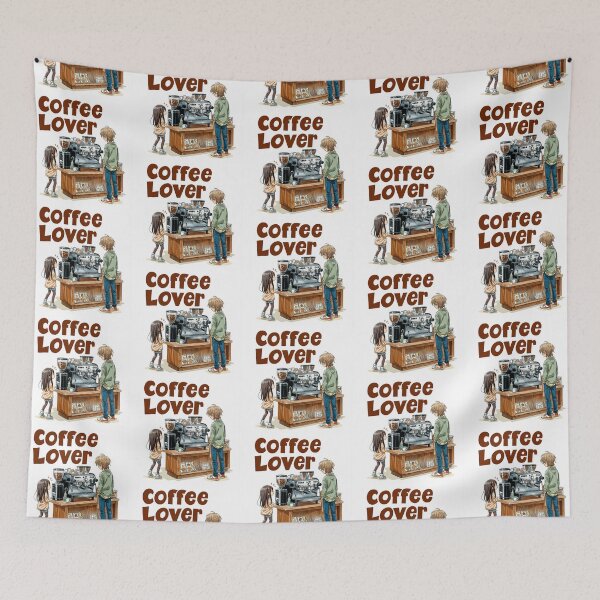Item preview, Cute Coffee Lover Barista Machine – Adorable Coffee Shop Cartoon Art designed and sold by Grafititee.