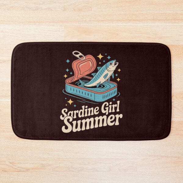 Item preview, Sardine Girl Summer Sea Cute Coastal Aesthetic Tin Trend designed and sold by ShelFisher.