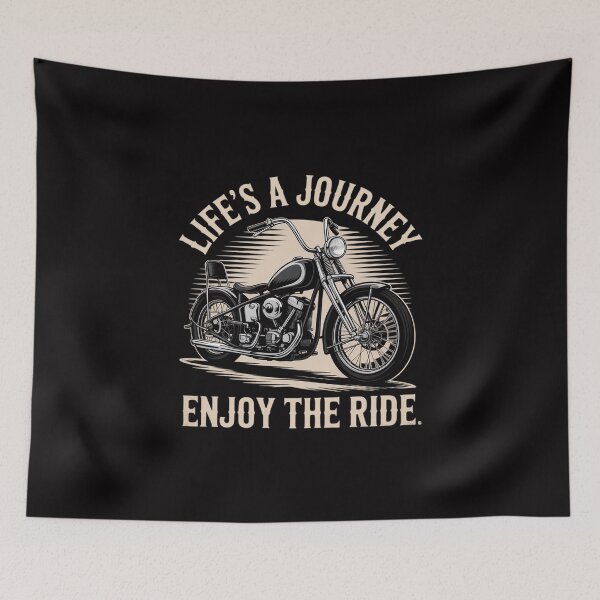 Item preview, Life’s A Journey Enjoy the Ride Motorcycle Biker Men designed and sold by Viepenny.