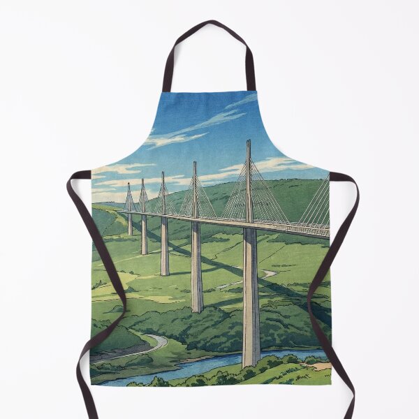 Item preview, Millau Viaduct Japanese Woodblock Print designed and sold by Takeda-art.